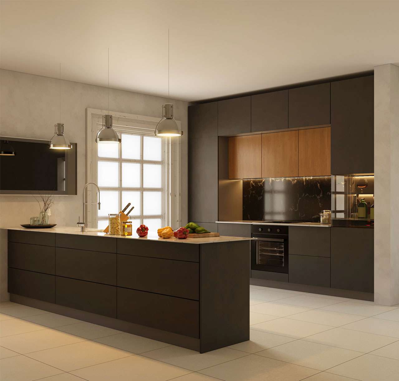 Premium British kitchen design with stylish worktop